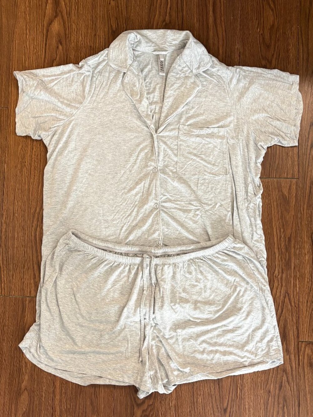 skims gray pajama set